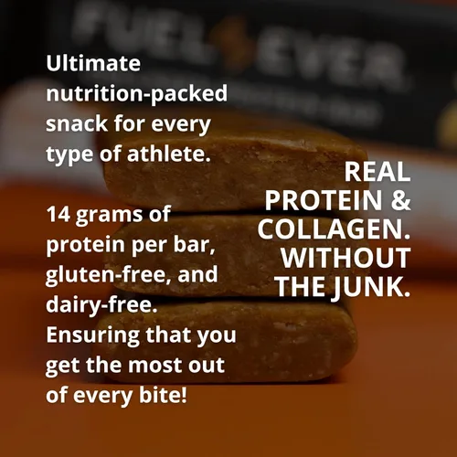 Miniatura 4 de Fuel 4 Ever Barras de proteína de colágeno, 0.45 onzas de proteína, sin gluten, sin lácteos, sin stevia o ingredientes artificiales añadidos