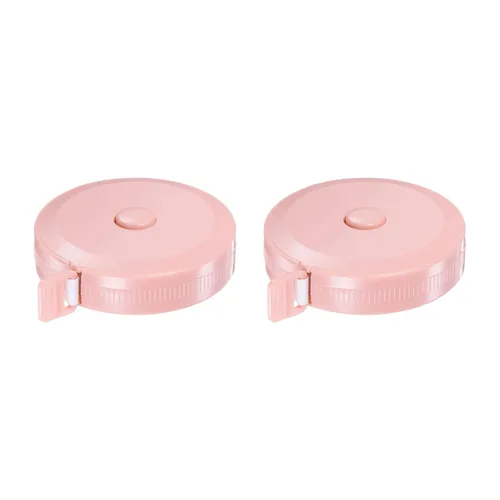 Miniatura 6 de HARFINGTON 2 cintas métricas redondas retráctiles de 4.9 ft/60 pulgadas, tamaño de bolsillo para medidas de cuerpo, tela, costura y manualidades