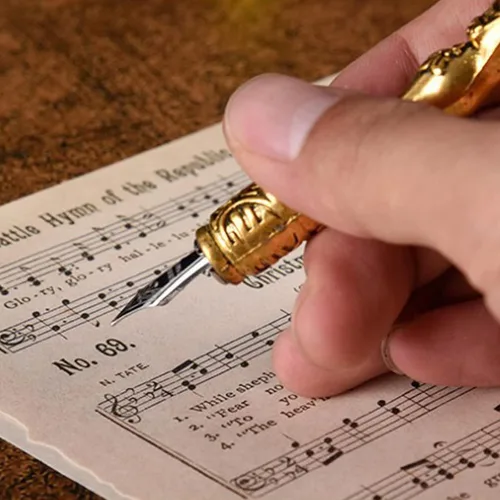 Miniatura 4 de Joyeee Juego de Plumas de Caligrafía, Juego de Pluma de Inmersión que Incluye Perlas de Cera de Sellado, Cuchara de Cera, Plumillas de Repuesto