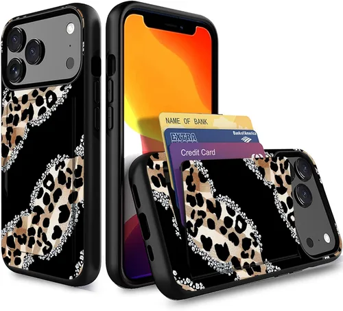 Miniatura 110 de Funda para iPhone Air, funda tipo cartera con ranura para tarjeta oculta, a prueba de golpes, TPU y PC, funda protectora de doble capa para iPhone