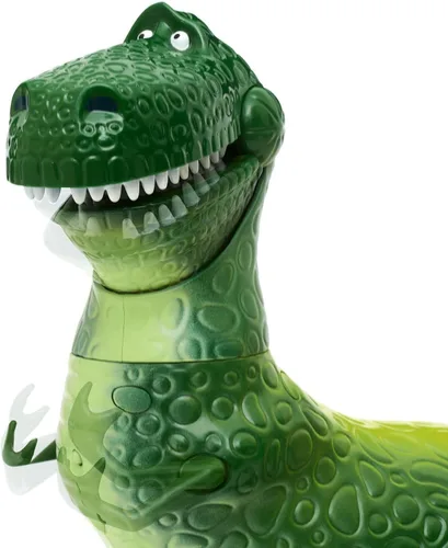 Miniatura 7 de Disney Store - Figura de acción parlante interactiva oficial de Rex de Toy Story, incluye sonidos y frases de las películas, interactúa con otras