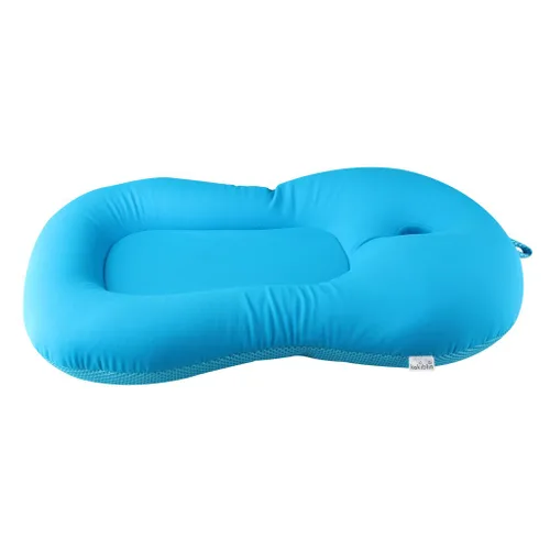 KAKIBLIN - Tapete de baño para bebé, cojín de baño suave y antideslizante, cojín de baño infantil de 0 a 6 meses, color azul