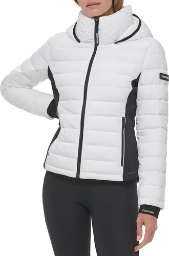 Miniatura 2 de Calvin Klein Chaqueta de paneles laterales ligera y casual para mujer resistente al agua