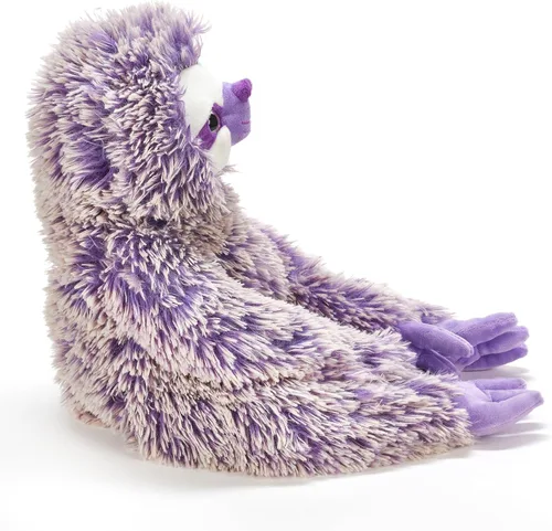Miniatura 3 de The Petting Zoo Peluche de perezoso morado, regalos para niños, juguete de peluche de perezoso Pazzion morado, 20 pulgadas