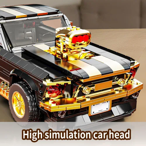 Miniatura 7 de 1:10 MOC Sports GTRS - Bloques de construcción de automóviles, juguetes para niños o adultos, juego de construcción modelo de coche de carreras