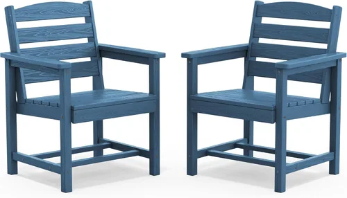 Miniatura 46 de SERWALL Juego de comedor para exteriores de 9 piezas, mesa de comedor expandible de 60 a 83 pulgadas y 8 sillas de polietileno de alta densidad