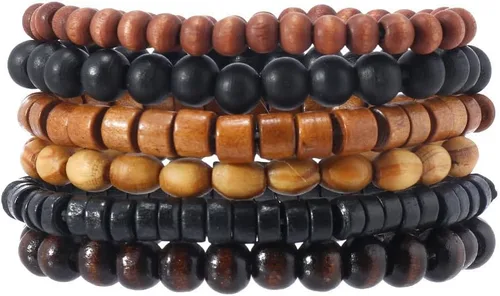 Miniatura 38 de Pulsera Gótica Ajustable de Cuero Trenzado Punk Multicapa de Estilo Grunge, Conjunto de Pulseras Emo con Brazalete de Metal, Envoltura