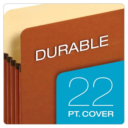 Miniatura 2 de Pendaflex Bolsillos de archivo expandibles, tamaño carta, expansión de 5.25", reforzados con material DuPont™ Tyvek®, tamaño carta, Redrope, 10 por