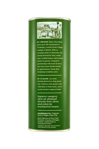 Miniatura 3 de Ancient Foods Aceite de oliva virgen extra orgánico Keros prensado en frío, AOVE griego, aceite de oliva con alto contenido de polifenoles