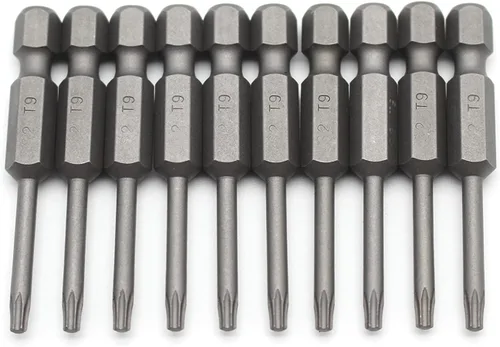 Miniatura 48 de TMAX Juego de puntas de destornillador de cabeza de estrella T6 Torx de 25 piezas, acero S2 de 6 puntos T-6 puntas de inserción de destornillador