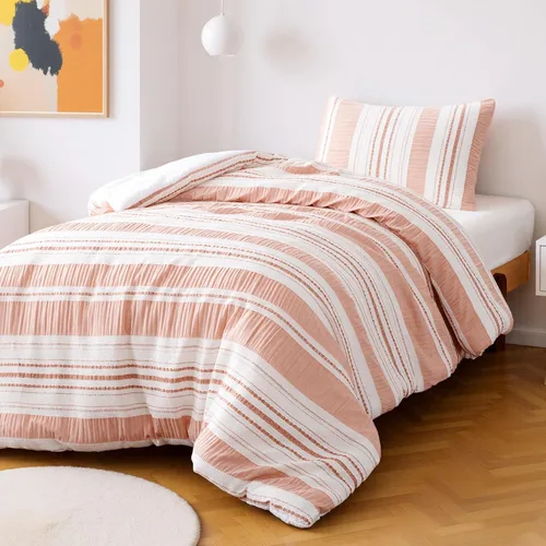 Miniatura 9 de Amazon Basics - Juego de edredón de 2 piezas, edredón de microfibra jacquard y funda de almohada, ropa de cama para todas las estaciones, Beige a