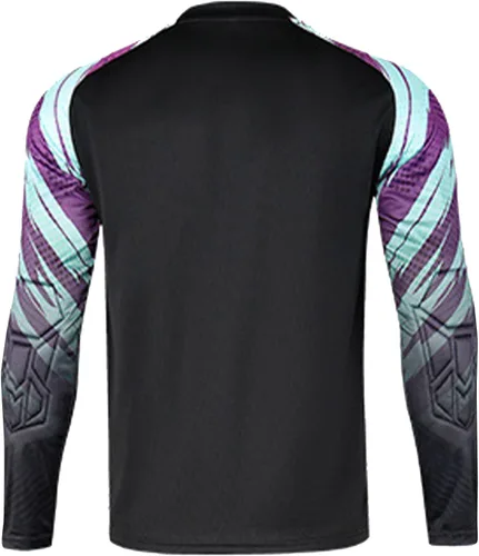 Miniatura 3 de Aiihoo Camiseta de portero para hombre, camiseta de portero acolchada en el pecho, camiseta de fútbol de fútbol, camiseta de manga larga, traje