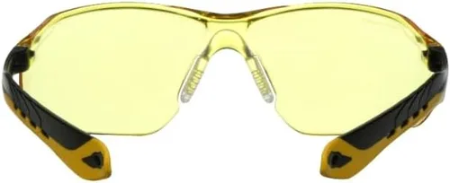 Miniatura 4 de 3M - Lentes de seguridad con patillas planas con lente resistente a los arañazos, marco ámbar, 1 par