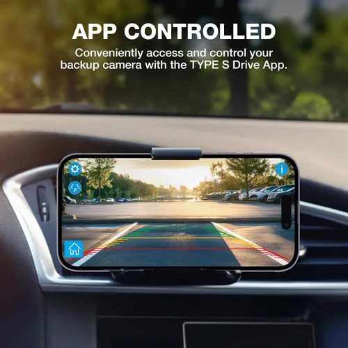 Miniatura 2 de TYPE S TOURING ITEMS Cámaras de respaldo con conexión de cable, monitor HD de 1080p, gran angular de 120 grados, impermeable