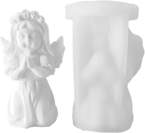 Miniatura 3 de Molde de silicona para fondant de oración en 3D, molde de resina epoxi para bricolaje, yeso de cerámica, decoración de pastel de chocolate, cocina
