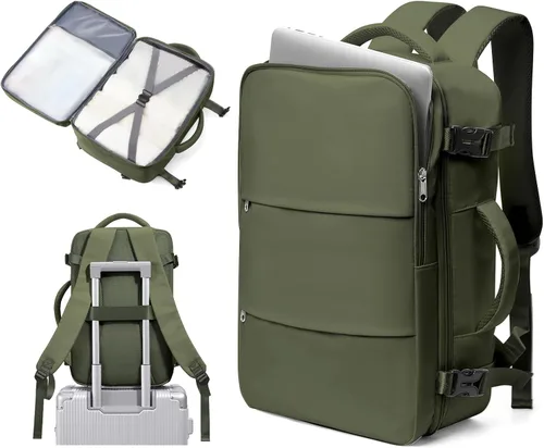 Miniatura 13 de Mochila de Viaje para Computadora Portátil para Mujeres, Mochila de Equipaje de Mano, Bolsa de Viaje para Artículos Personales, Artículos Esenciales