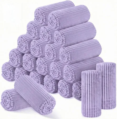 Miniatura 7 de Buryeah 6 Piezas Manta de Franela a Granel 50 x 60 pulgadas Manta para Pijamadas Boda al Aire Libre Manta Ligera, Certificado Oeko-tex Standard 100