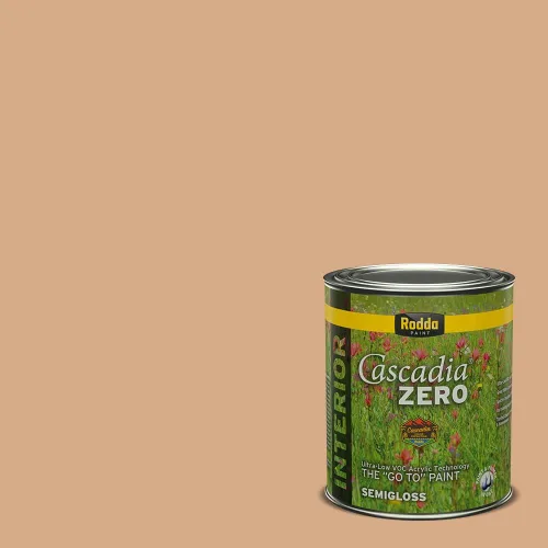 Miniatura 58 de Rodda Paint CASCADIA ZERO - Pintura plana e imprimación para interiores en uno, cuarto de galón, crema de ballet