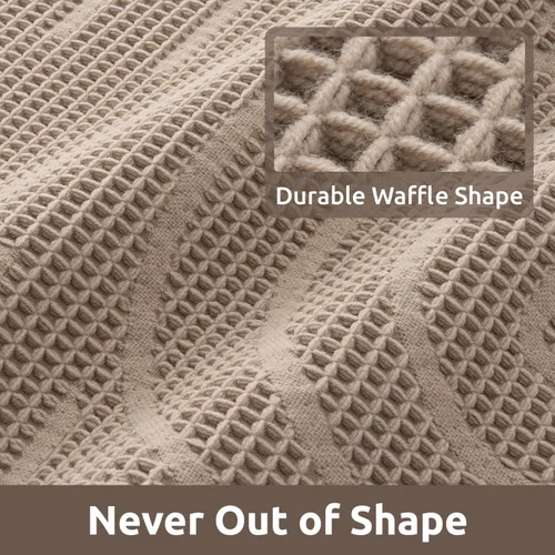 Miniatura 5 de AMOAMI Alfombra de baño Waffle, alfombras de baño súper absorbentes para el baño, alfombras de baño lavables a máquina sin deslizamiento, alfombras