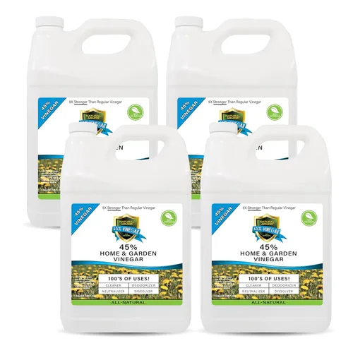 Miniatura 10 de Natural Armor Concentrado de fuerza industrial con 45% de vinagre, extra fuerte, 9 veces más fuerte que el vinagre normal (galón de 128 onzas)