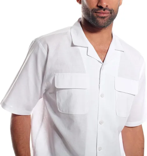 Miniatura 2 de STACY ADAMS Conjunto de camisa y pantalón de lino para hombre