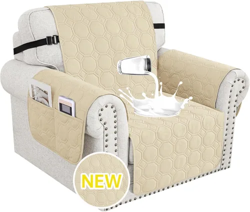 Miniatura 29 de XINEAGE Funda 100% impermeable para silla y sofá para mascotas, funda antideslizante para sofá, fundas lavables para silla, protector de muebles