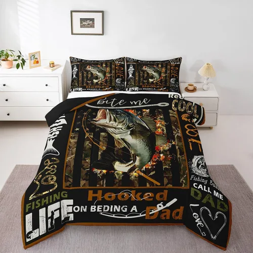 Miniatura 16 de Feelyou Juego de edredón de zorro ártico, juego de ropa de cama para niños y niñas, bonito edredón de animales salvajes, juego de edredón 1 juego