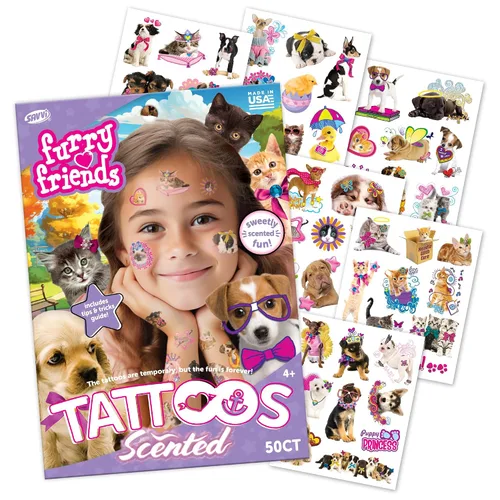 Miniatura 16 de Savvi - 50 tatuajes temporales Mighty Dino: brilla en la oscuridad, tinta segura para la piel, ideal para fiestas de cumpleaños, regalos para niños