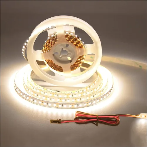 Miniatura 8 de VST Tira de luces LED de color blanco cálido, 120 LEDs/m, 1000 lm/M, 9.6 W/M, CRI 90+, cinta LED de 12 V 2835 cortable, conectable, tiras LED