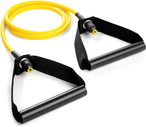 Champion Sports Bandas de tubo de resistencia para hombres y mujeres, extra ligeras a súper resistentes - Banda de fitness duradera para Amarillo