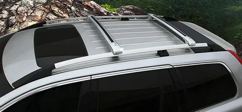 Miniatura 5 de Aliminum - Barras transversales universales para portaequipajes para Nissan Rouge/X-Trail 2014-2019 (plateado)