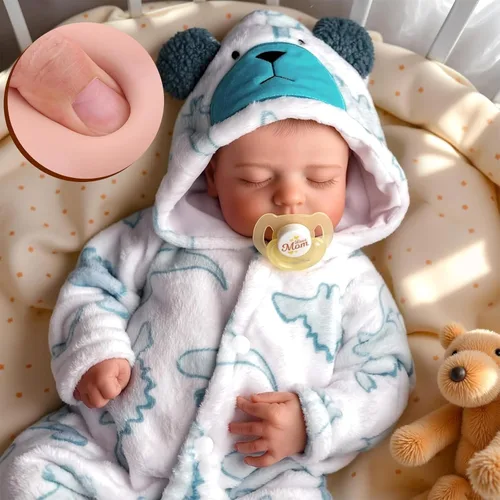 BABESIDE Muñecas de bebé reborn niño, de 20 pulgadas, muñeca realista recién nacida de vida real, posable, muñeca realista de vinilo suave de cuerpo