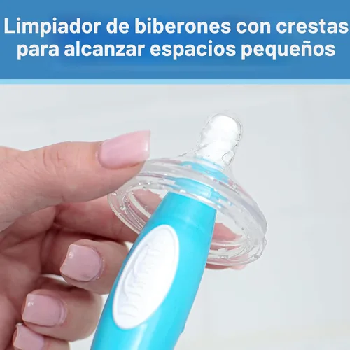 Miniatura 4 de Dr. Brown's Cepillo para botellas de tacto suave, azul