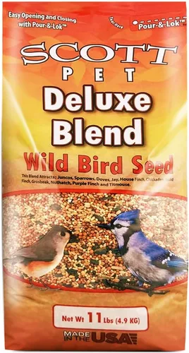 Miniatura 11 de Scott Pet Semillas para Aves Silvestres, Cacahuetes Enteros, Bolsa de 4 libras, Alimento, Gran Fuente de Proteína y Fibra, Cacahuetes para Aves
