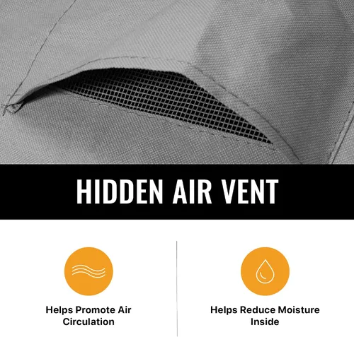 Miniatura 6 de Funda resistente para muebles de exterior – Fundas cuadradas y rectangulares impermeables con rejillas de ventilación – Funda de poliéster