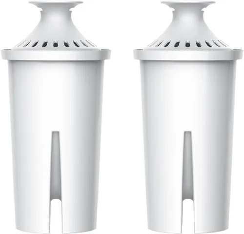Aqua Crest Reemplazo para Filtro de Agua Brita®, Jarras y Dispensadores, Clásico OB03, Mavea® 107007, y Más, Filtro de Agua para Jarra Certificado