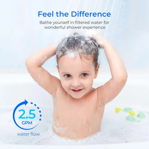 Miniatura 7 de Waterdrop WHR-140 - Filtro de ducha de repuesto para Culligan® WHR-140, WSH-C125, ISH-100, HSH-C135, filtro de agua para cabezal de ducha