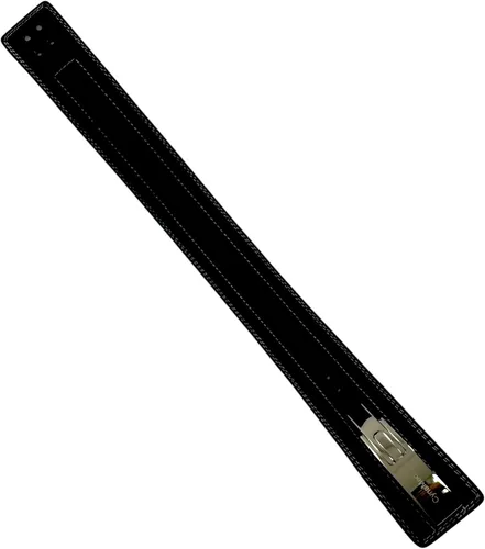 Miniatura 5 de Cinturón de levantamiento de pesas negro con hebilla ajustable, 4 pulgadas de ancho y 0.394 in de grosor para levantamiento de pesas y gimnasio