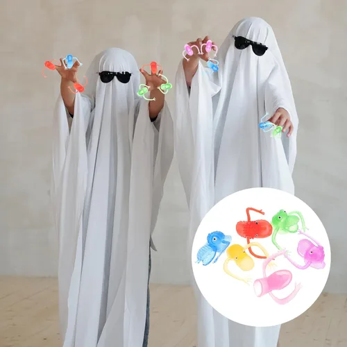 Miniatura 3 de 20 marionetas de dedo espeluznantes para niño y niña, juguetes divertidos, recuerdos de fiesta para espectáculos de marionetas, diseño