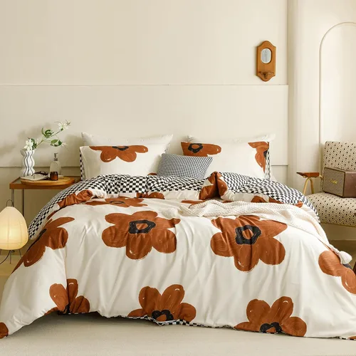 Miniatura 24 de Wellboo Juego de edredón de color verde oscuro, tamaño individual, color verde oliva, bohemio, ropa de cama de algodón para niños y niñas