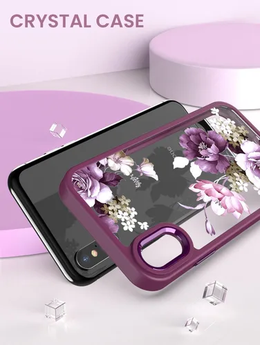 Miniatura 5 de Dretal Funda para iPhone X, iPhone Xs, [probada en caídas de grado militar], parte trasera dura y borde suave, funda protectora de teléfono