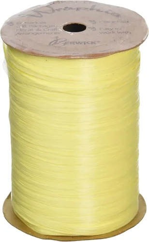 Miniatura 16 de Berwick Offray Cinta de rafia mate de 1/4" de ancho, verde manzana, 100 yardas, 0.276 in