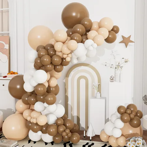 Miniatura 11 de Kit de arco de guirnalda de globos negros y dorados y plateados, 144 piezas de diferentes tamaños, decoraciones de Año Nuevo para Año Nuevo