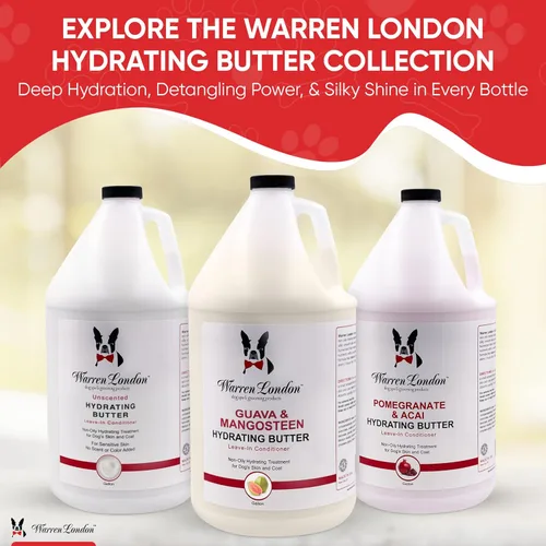 Miniatura 3 de Warren London Acondicionador hidratante sin enjuague para mascotas para perros Loción para piel y pelaje Acondicionador de aloe para cachorros