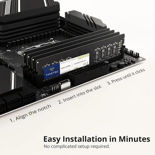 Miniatura 4 de Timetec Elite Kit de 32 GB (2 x 16 GB) DDR4 2400 MHz (PC4-2400T) PC4-19200 UDIMM RAM de escritorio - 288 pines 1.2V CL17 sin ECC sin búfer DIMM
