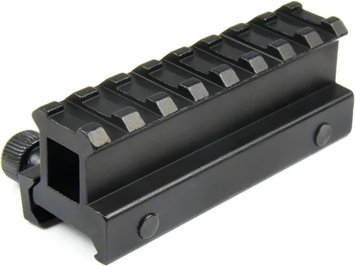 Miniatura 2 de TACFUN Top plano de 1 pulgada ver a través del alcance del elevador de montaje en riel 8 ranuras Picatinny Weaver