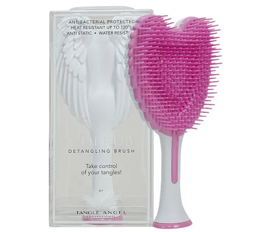 Miniatura 4 de Tangle Angel Cherub - Mini cepillo desenredante para niños, antiestático, suave, desenredante, para cabello húmedo, seco, rizado, grueso, liso u