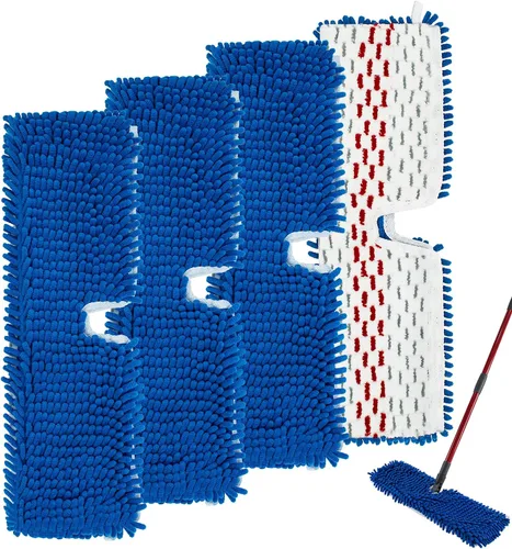 Miniatura 8 de Paquete de 4 cabezales de repuesto para trapeador Ocedar Hardwood Floor'n More 3-Action Flip Mop, repuestos de cabezales de trapeador para uso seco
