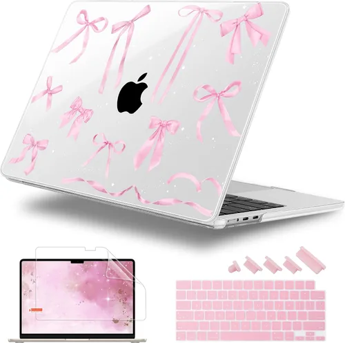 Miniatura 37 de Funda para MacBook Air 2026/2025/2024/2023 de 15 pulgadas M5 A3448/M4 A3241/M3 A3114/M2 A2941, elegante funda protectora rígida para MacBook Air