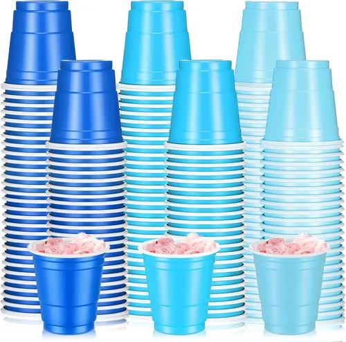 Miniatura 16 de Roshtia Paquete de 100 vasos de plástico de 2 onzas, mini vasos de chupito desechables de graduación de 2 onzas para fiesta de graduación, boda